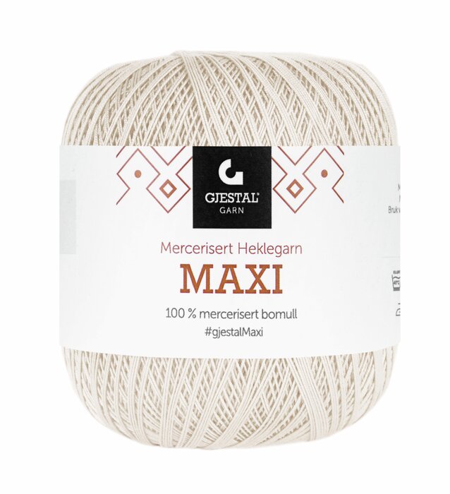 Maxi Heklegarn 100 Ubleket