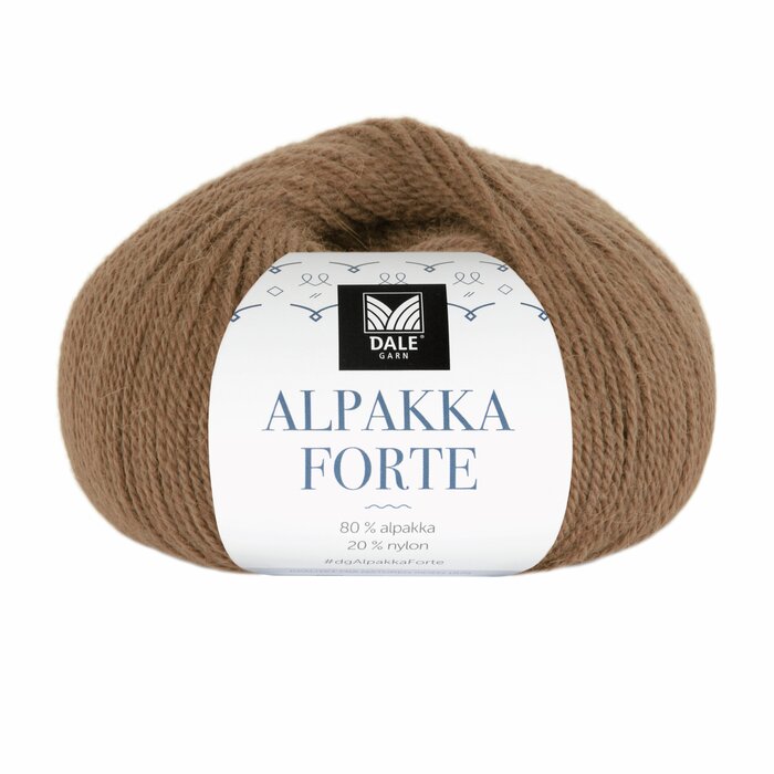 Alpakka Forte 742 Nøttebrun