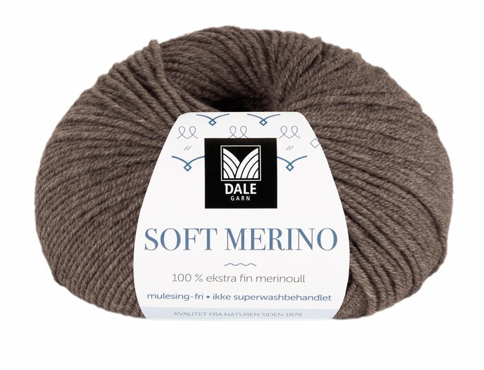Soft Merino 3025 Brun melert