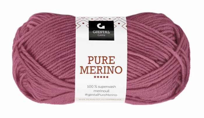Pure Merino 120 Mørk rose