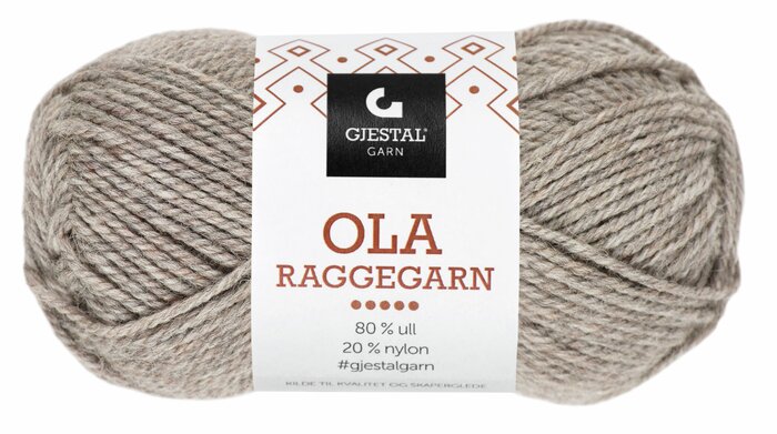 Ola Raggegarn 701 Grå melert