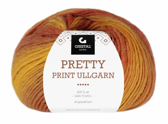 Pretty Print Ullgarn 501 Gulfarget print