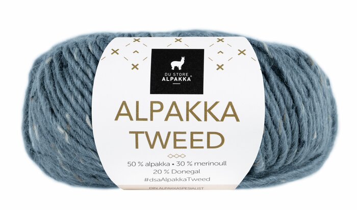 Alpakka Tweed 104 Blå