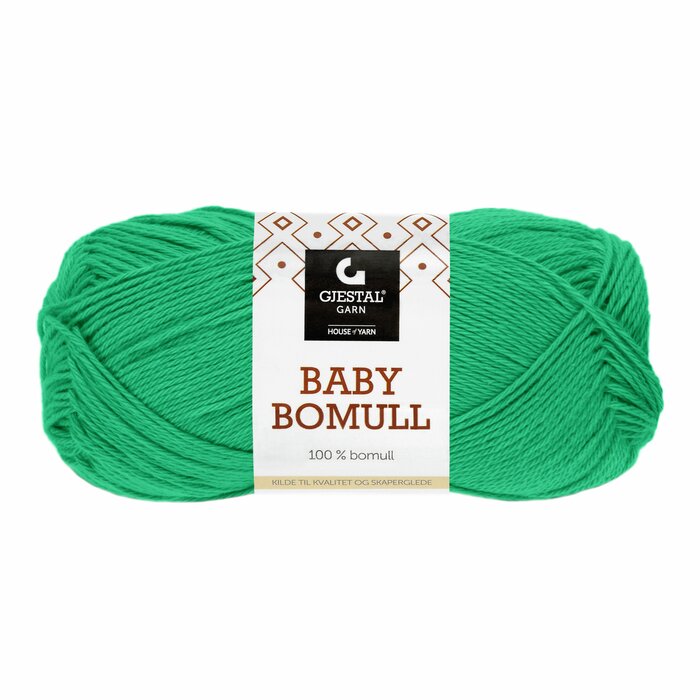 Baby bomull 518 Skarp grønn