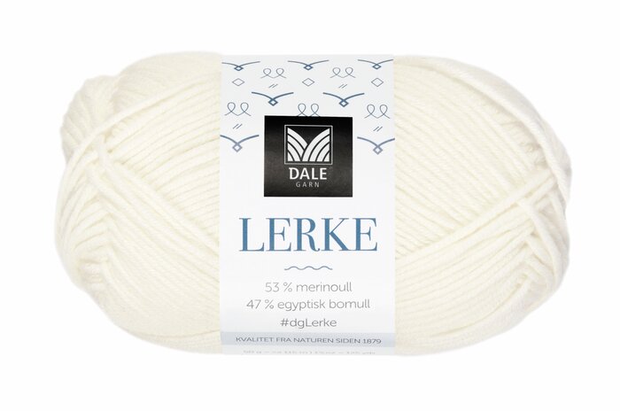 Lerke 17 Halvbleket hvit